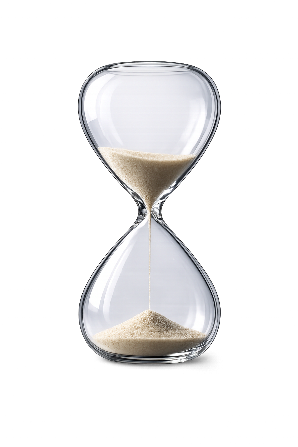 Hourglass representing SpinFlow's fast delivery timeline